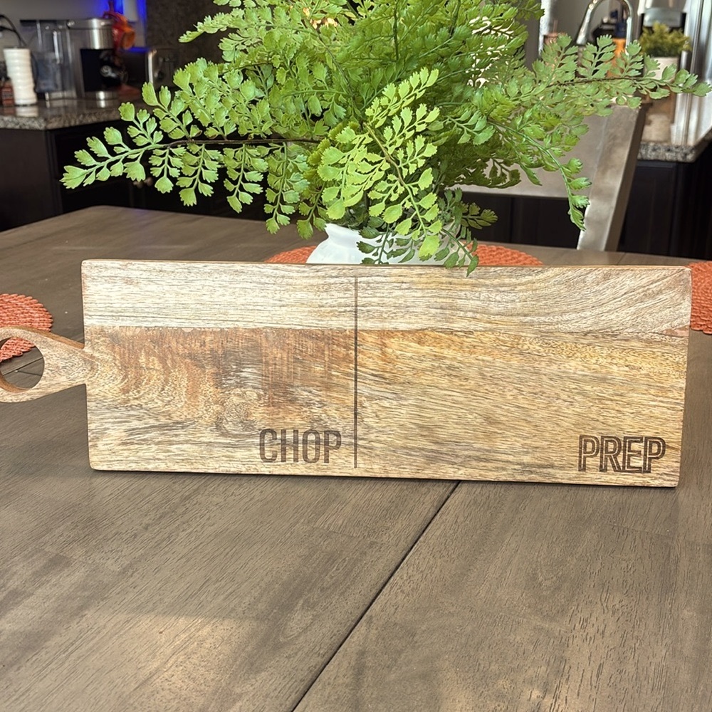 New Rectangular Wood Charcuterie Board.  Never used